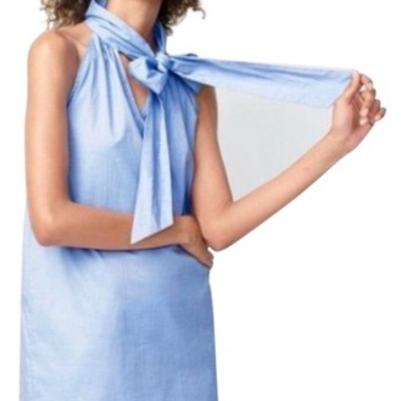 J. Crew Dresses & Skirts - J. Crew Oxford tie neck sleeveless dress size 6